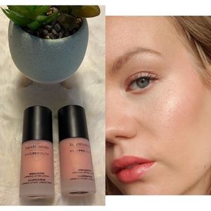 New bundle of 2-BarePro Glow Liquid Highlighter Joy by bareMinerals 0.5oz x 2